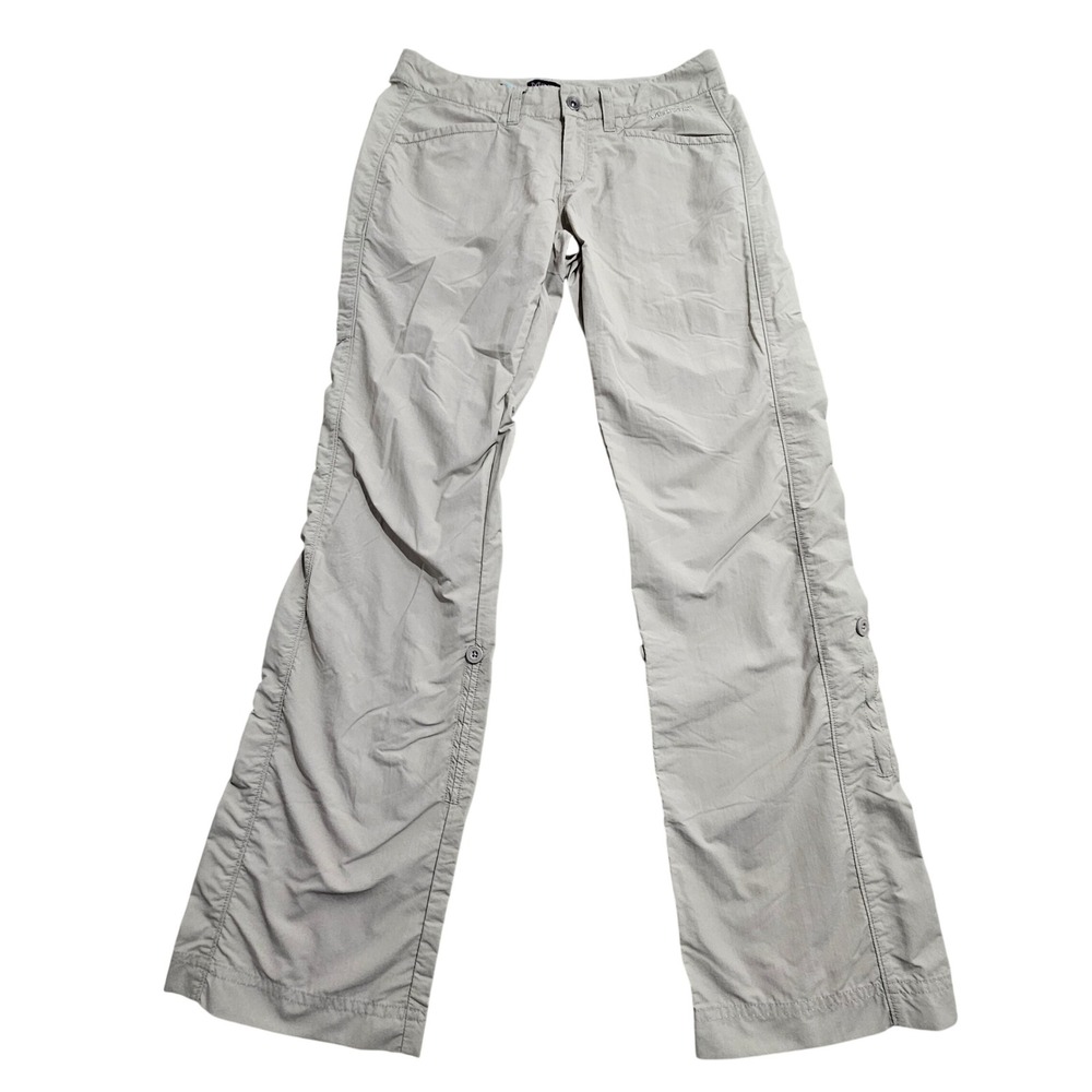 Marmot Hiking Pants Womens 6 Tan Roll Up Tab Straight Leg Z69140